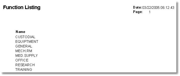 FunctionListing